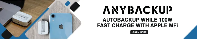 AnyBackup 自動バックアップ 100W 充電器